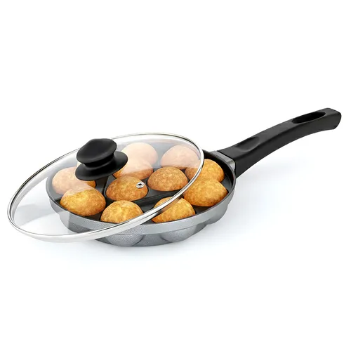 Prestige Omega Select Plus Paniyarakkal with Lid (Aluminium, Non-stick)